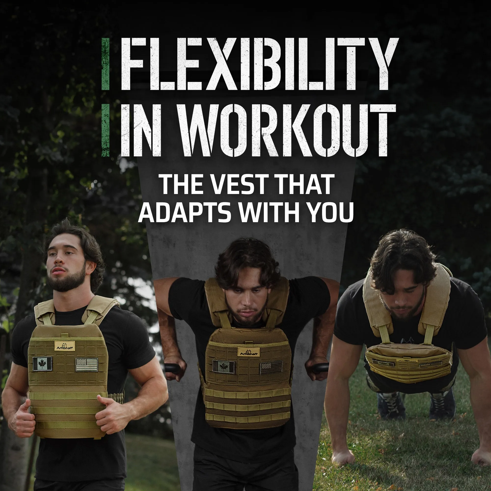 AmStaff Fitness Tactical Weighted Vest