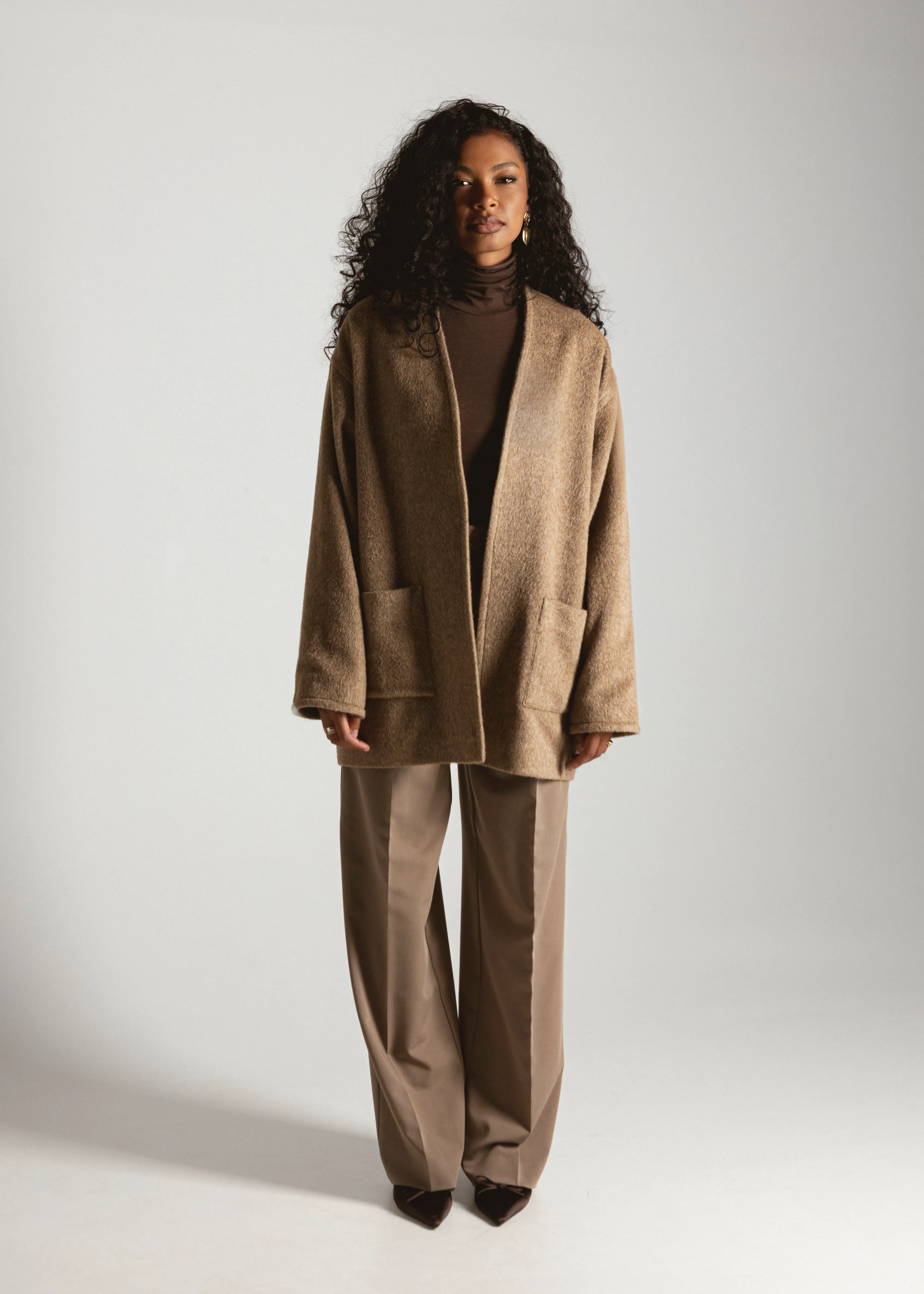 Astoria Wool Wrap Coat