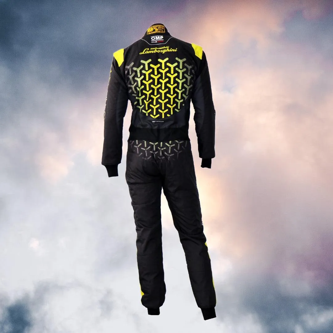 AUTOMOBILI-LAMBORGHINI SQUADRA CORSE OMP ONE ART “SPEED” PROFESSIONAL NEW RACE SUIT