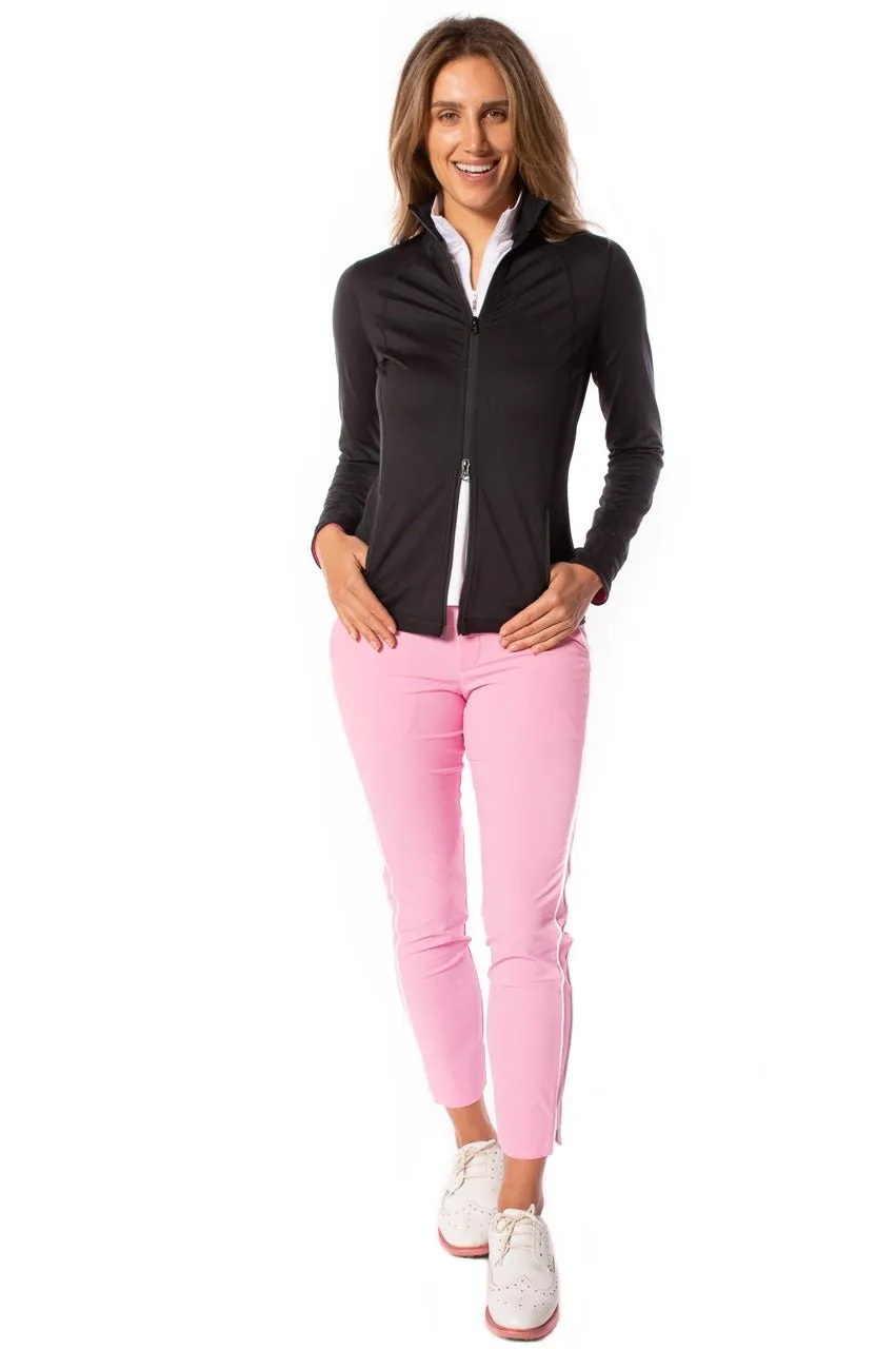 Black/Hot Pink Double-Zip Sport Jacket