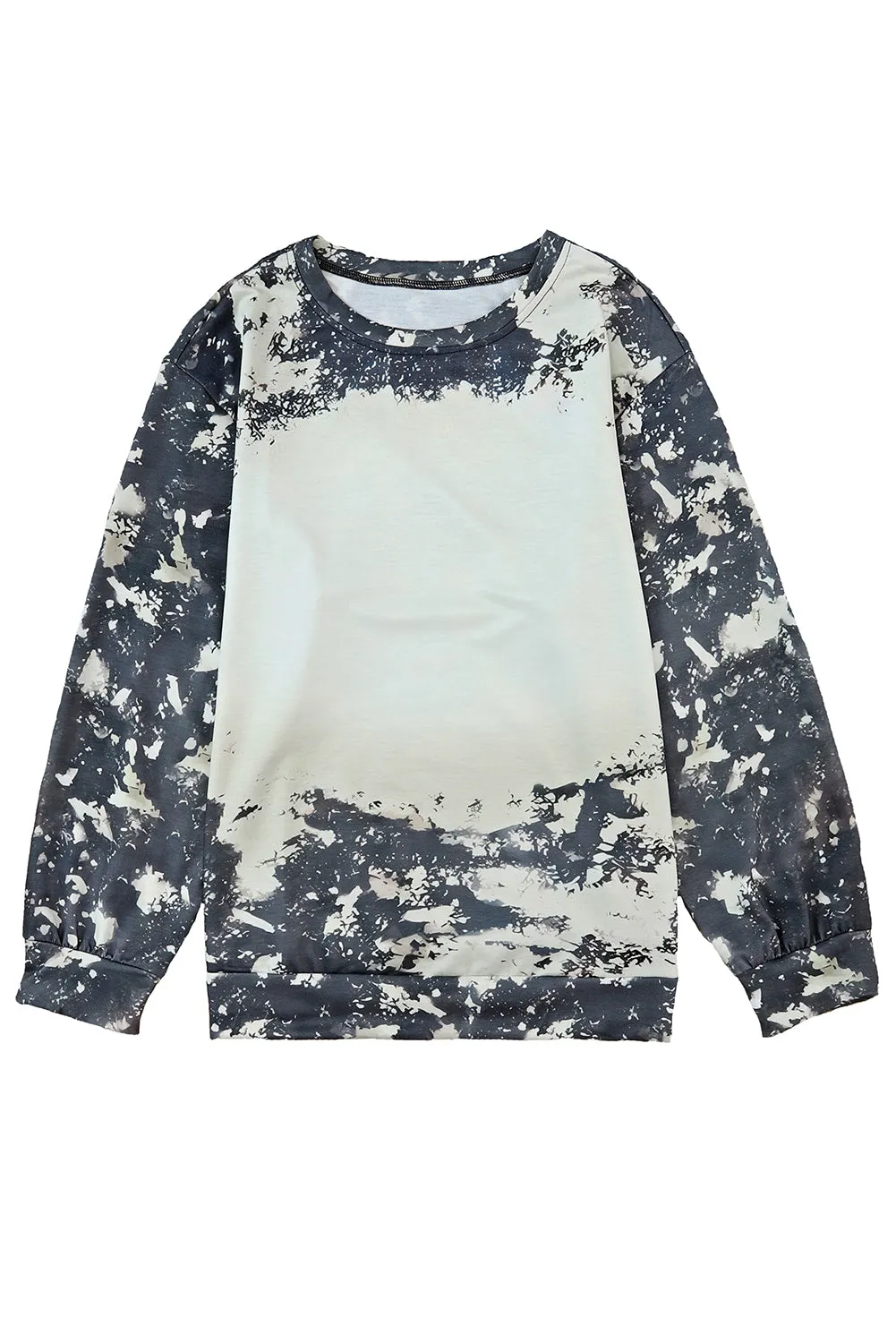 Bleached Tie Dye Long Sleeve Top