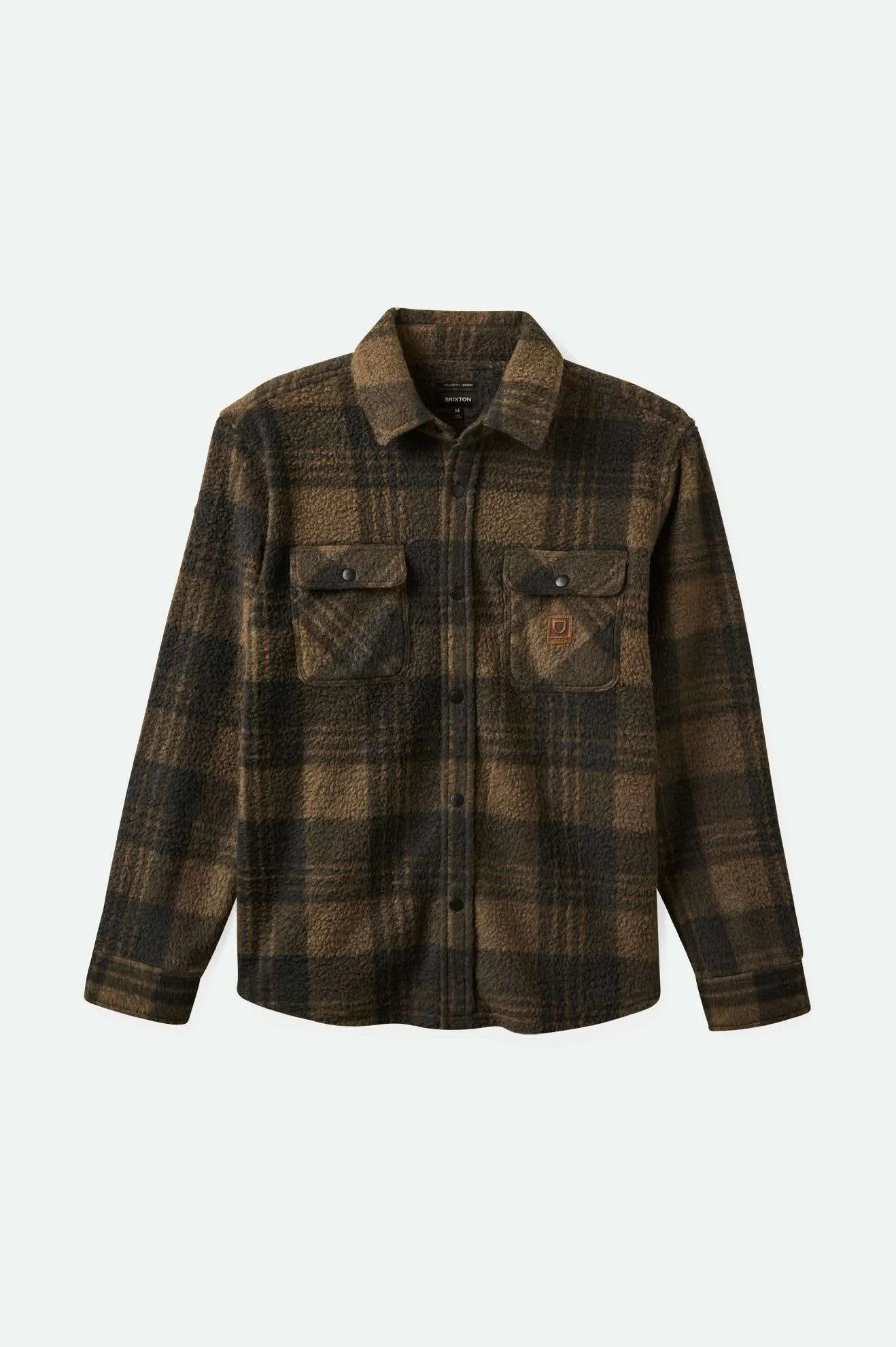 Bowery Arctic Stretch L/S Fleece - Burro Brown/Black Plaid