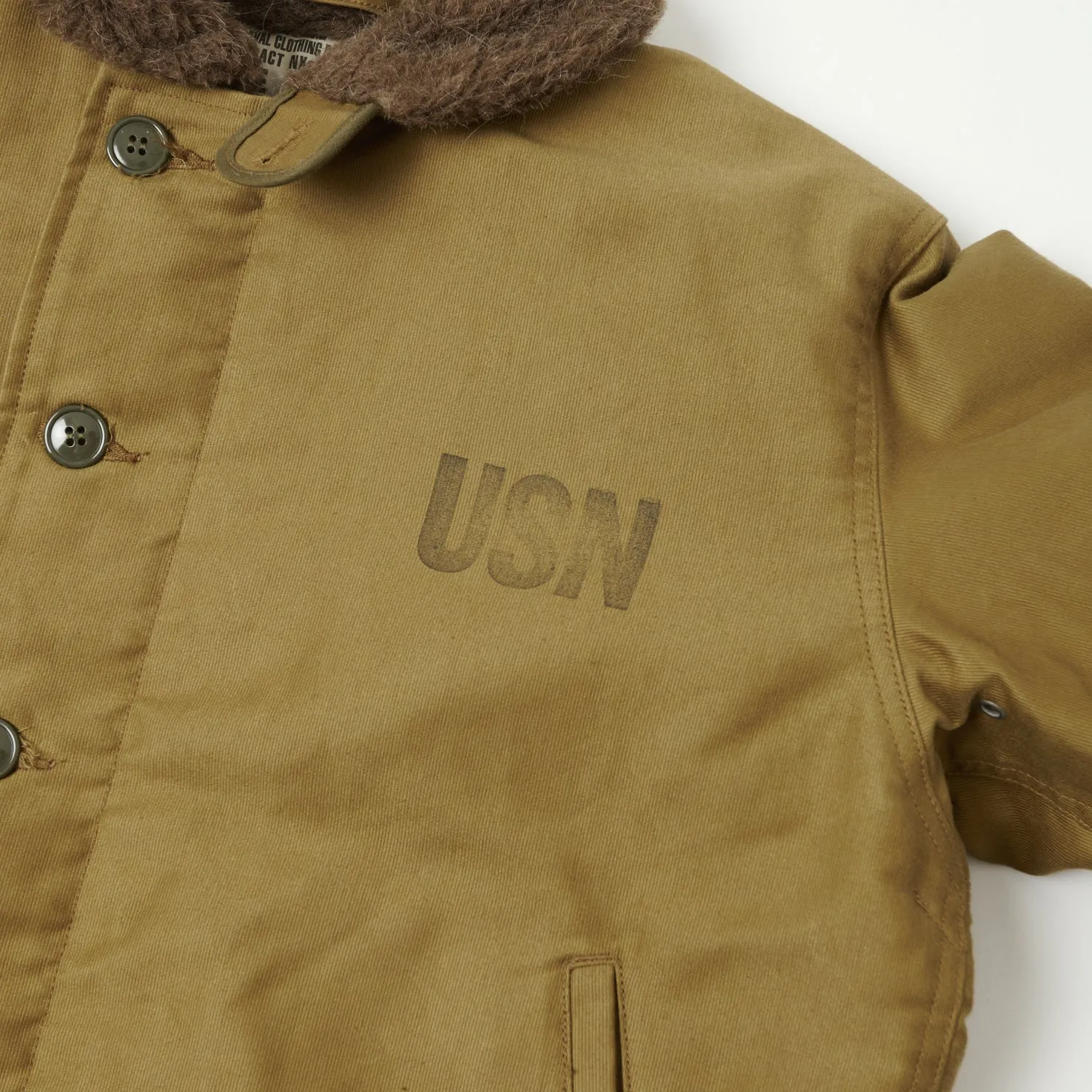 Buzz Rickson's Type N-1 Deck Jacket - Khaki Demotex