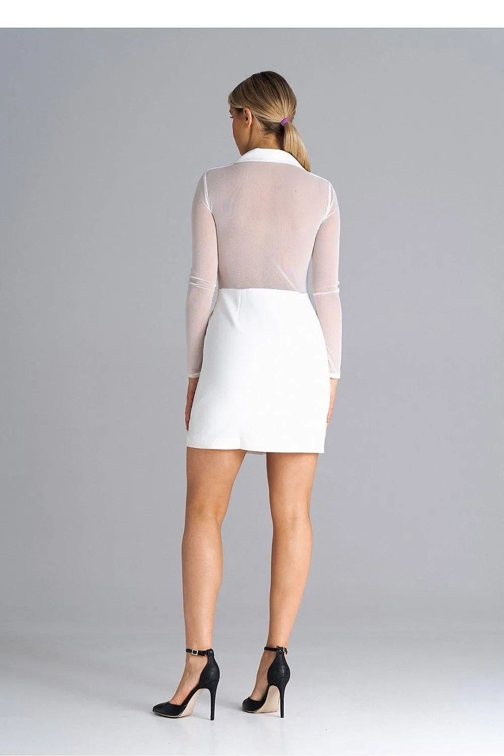 Chic Stretchy Mini Dress with Flexible Sizing Options