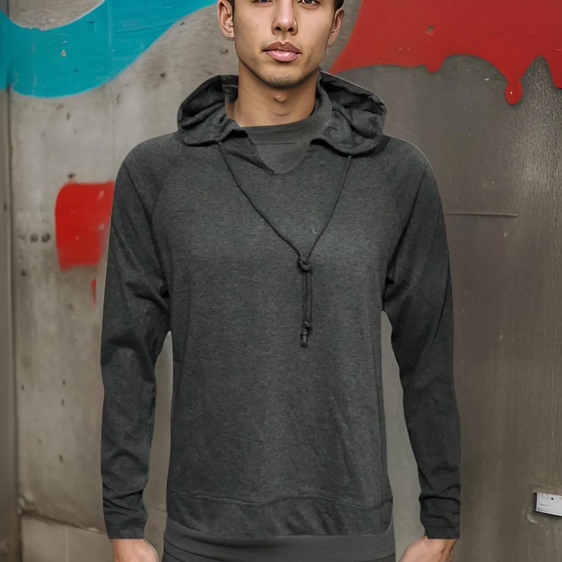 ^C.O.A.^ (GREY) LIGHTWEIGHT PULLOVER HOODIES (SUMMER STYLE)