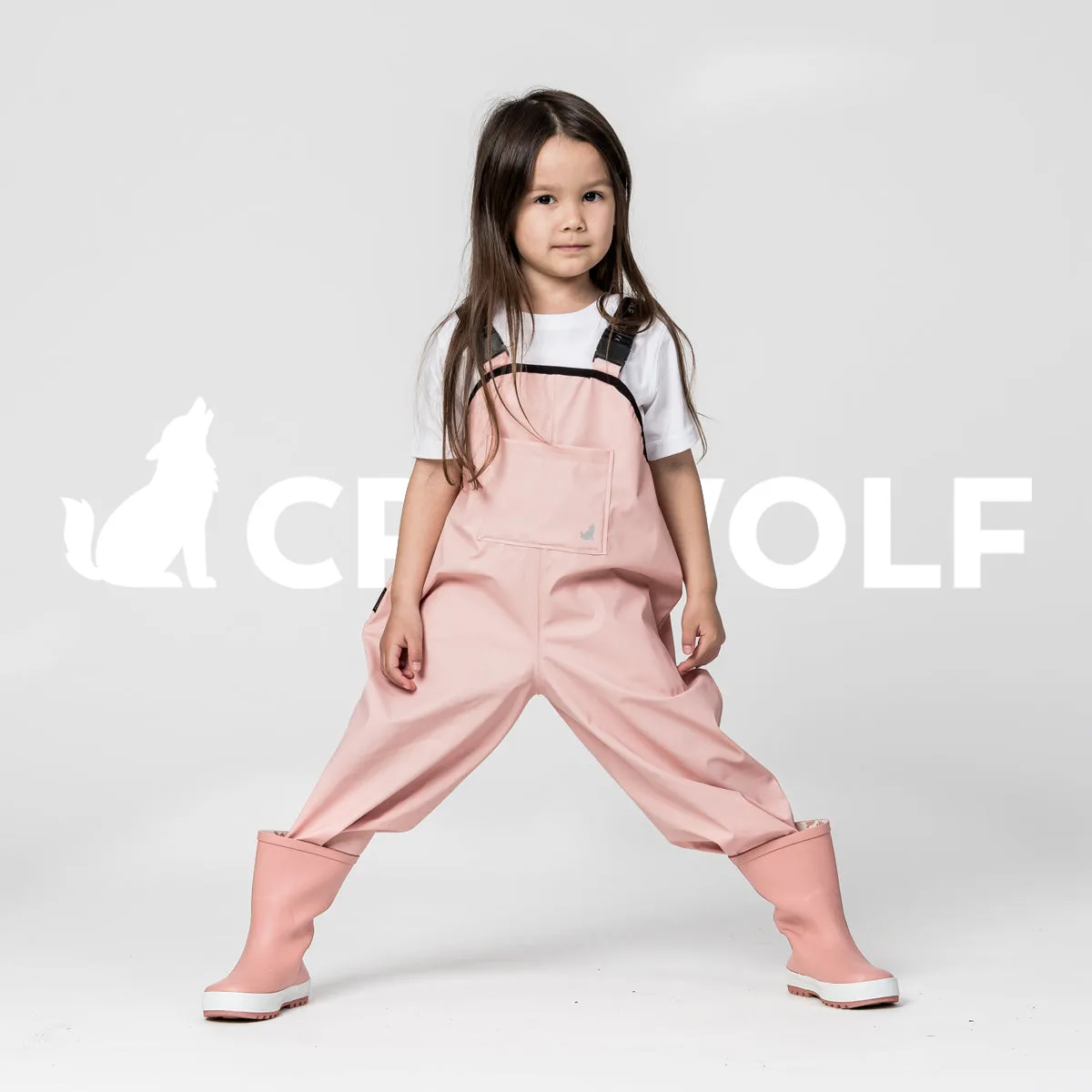 CRYWOLF RAIN OVERALLS DUSTY PINK