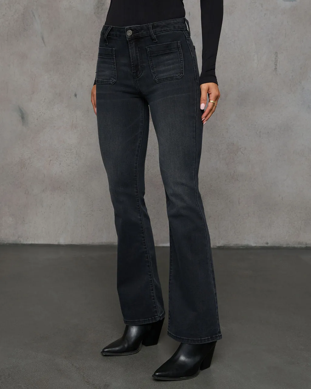 Delano High Rise Stretch Flare Jeans