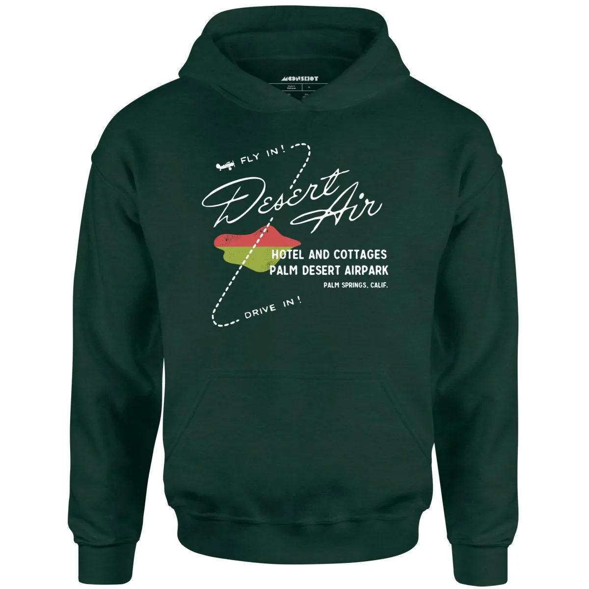 Desert Air Hotel & Cottages - Vintage Palm Springs, CA - Unisex Hoodie