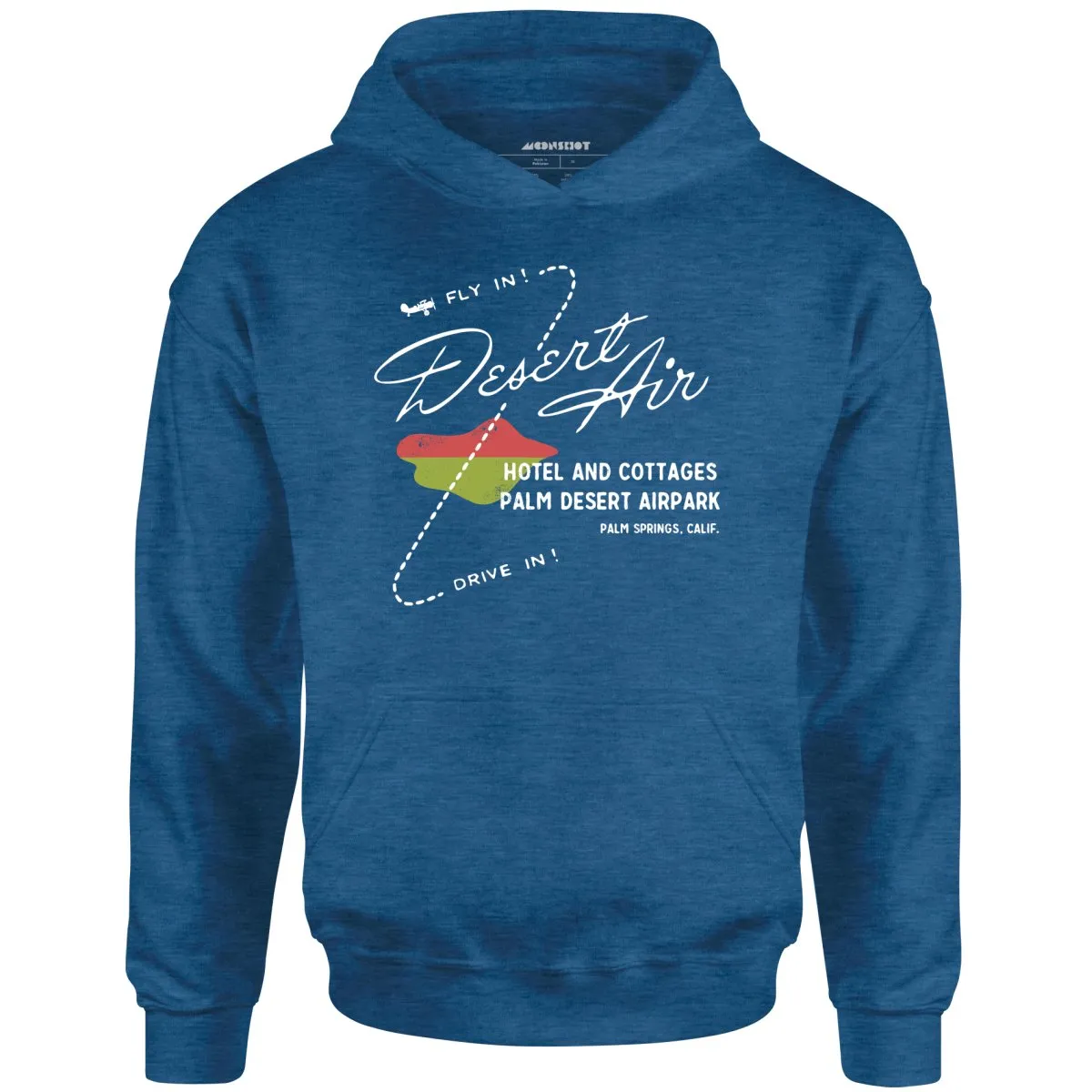 Desert Air Hotel & Cottages - Vintage Palm Springs, CA - Unisex Hoodie