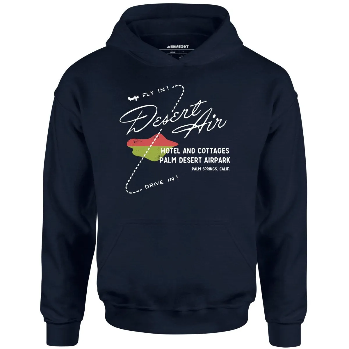 Desert Air Hotel & Cottages - Vintage Palm Springs, CA - Unisex Hoodie