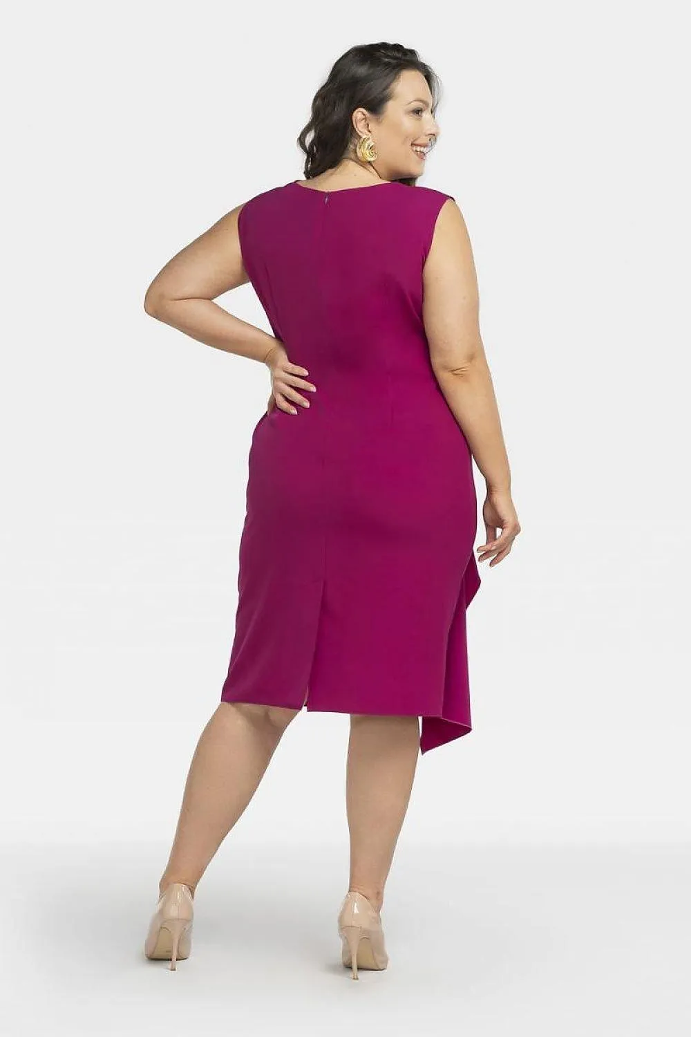 Elegant Mila Plus Size Midi Dress