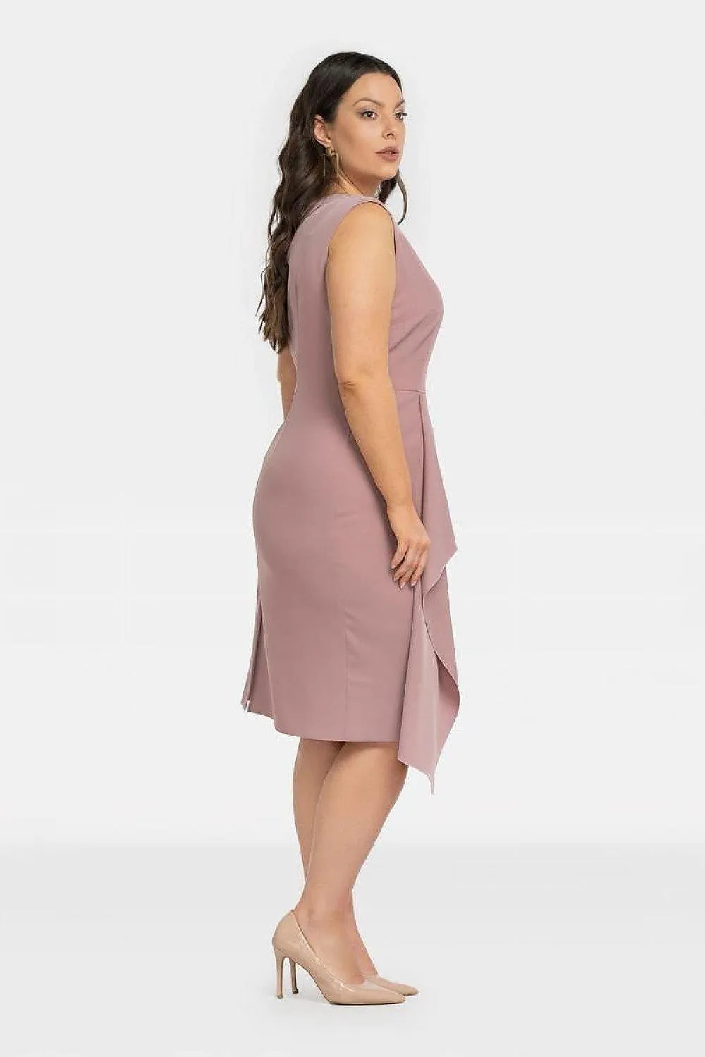 Elegant Mila Plus Size Midi Dress