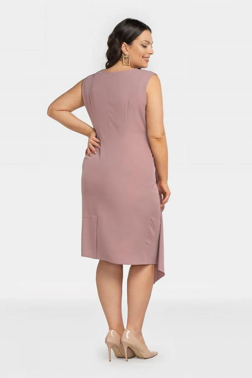 Elegant Mila Plus Size Midi Dress