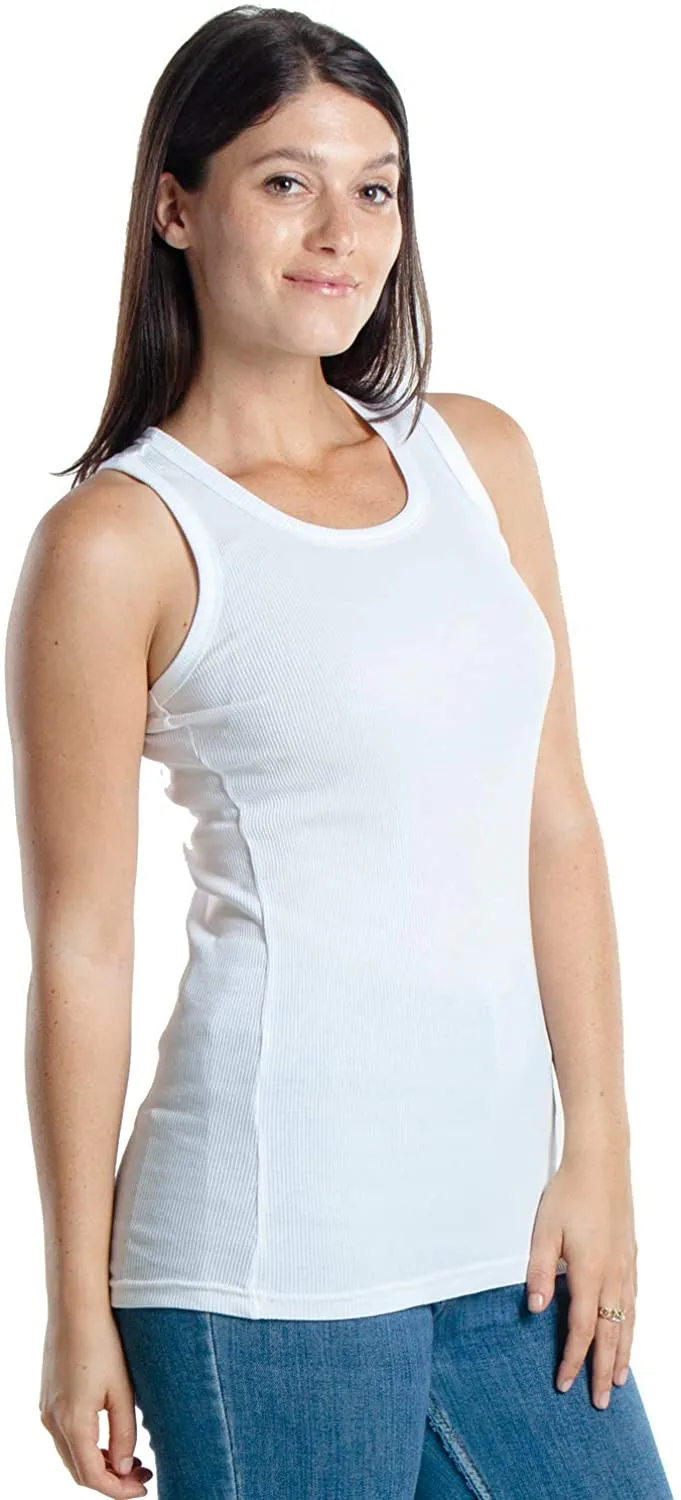 Emprella Tank Tops for Women 3 Pack Assorted Ribbed Racerback Tanks