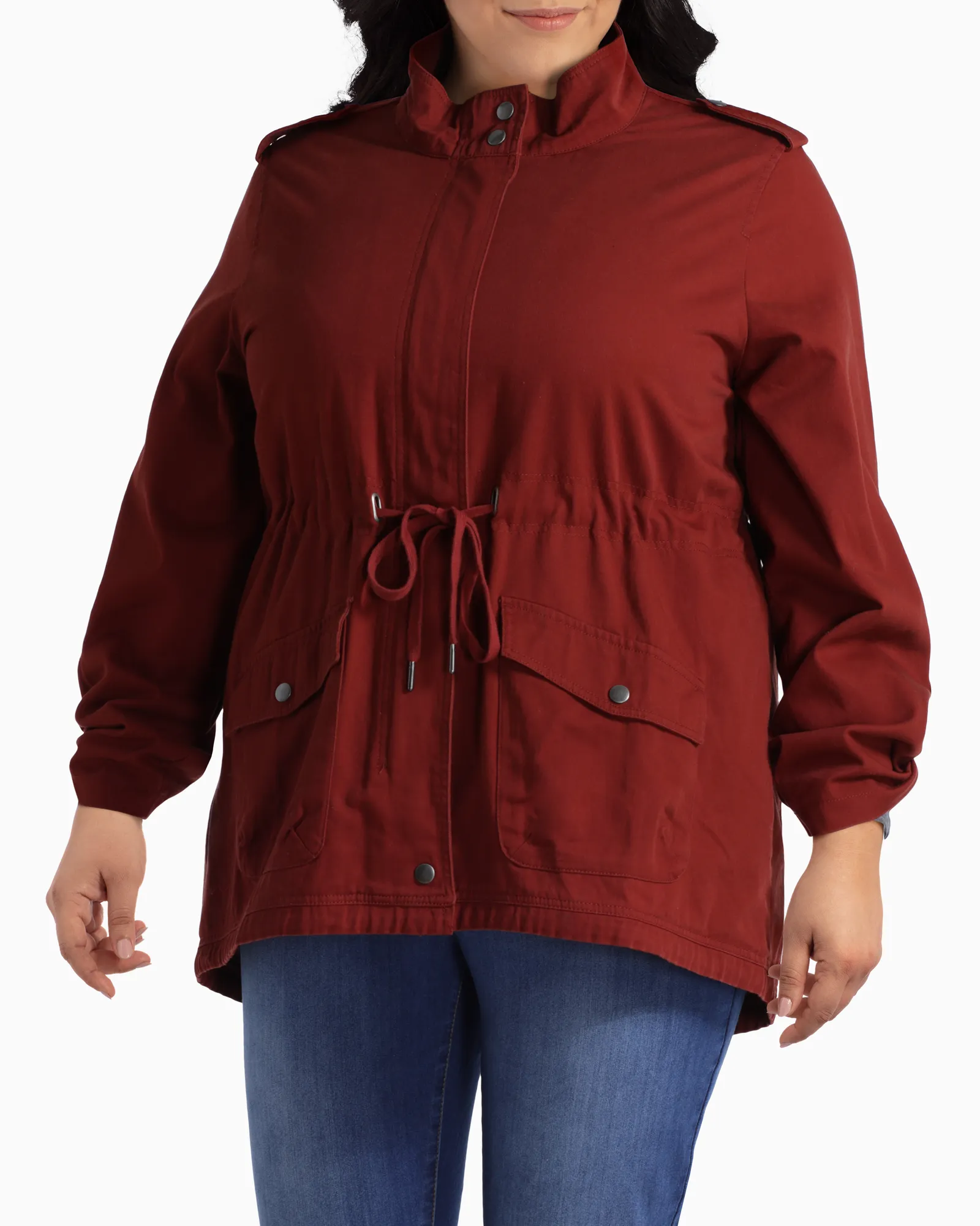 Evergreen Anorak Jacket | Burgundy