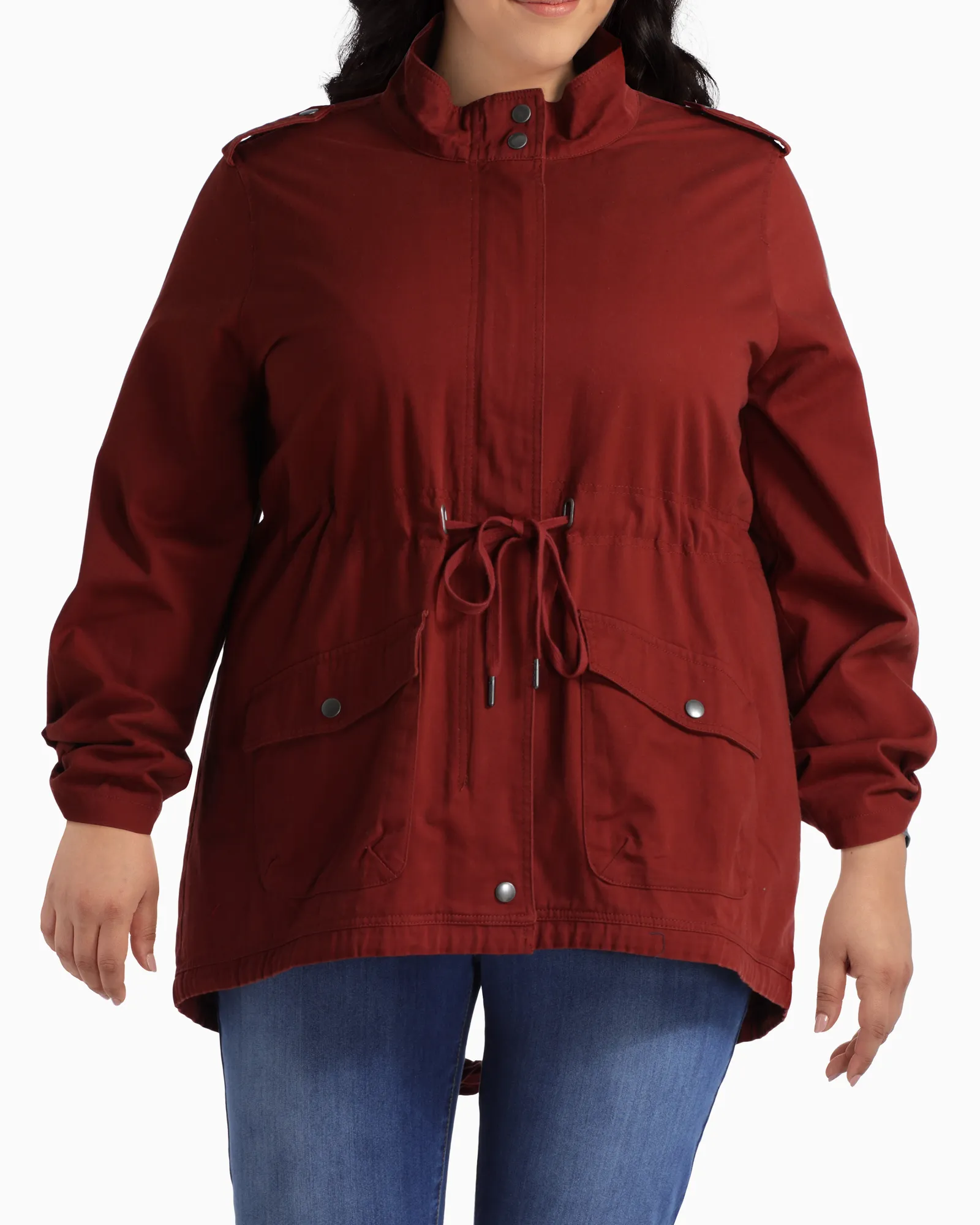 Evergreen Anorak Jacket | Burgundy