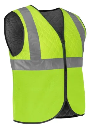 Fieldsheer MCUV02100521 Safety Vest, XL, Unisex, Fits to Chest Size: 49 to 52 in, Polyester, High-Visibility, Zipper :EA: QUANTITY: 1