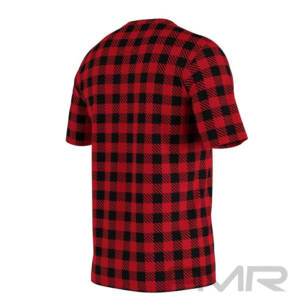 FMR Men's Check Technical Short Sleeve Running Shirt