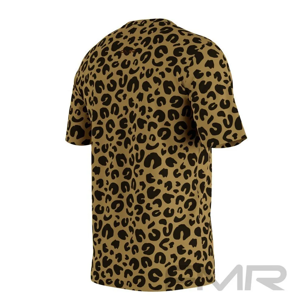 FMR Men's Leopard Print Short Sleeve Shirt