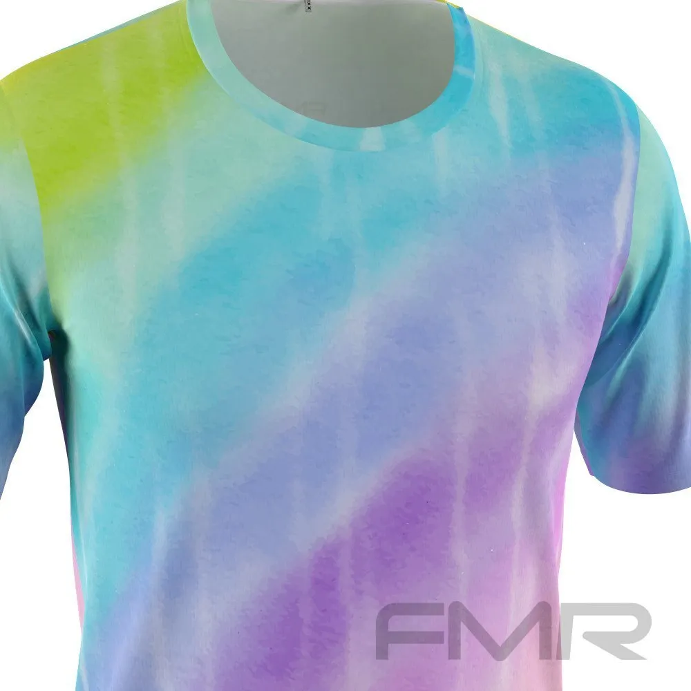 FMR Men's Rainbow Short Sleeve Running Shirt