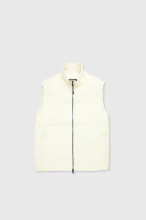 High Neck Down Vest - Off White