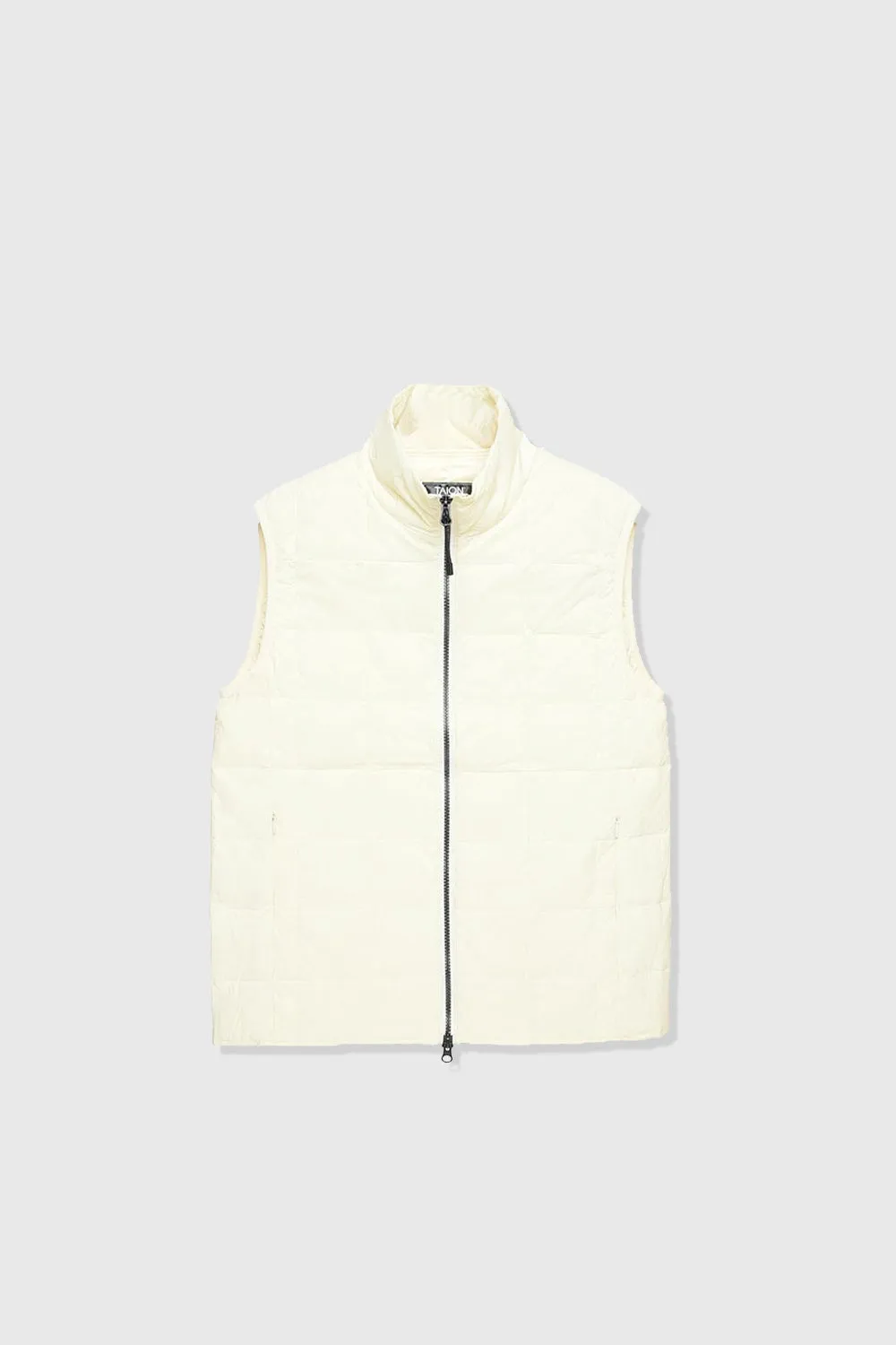 High Neck Down Vest - Off White