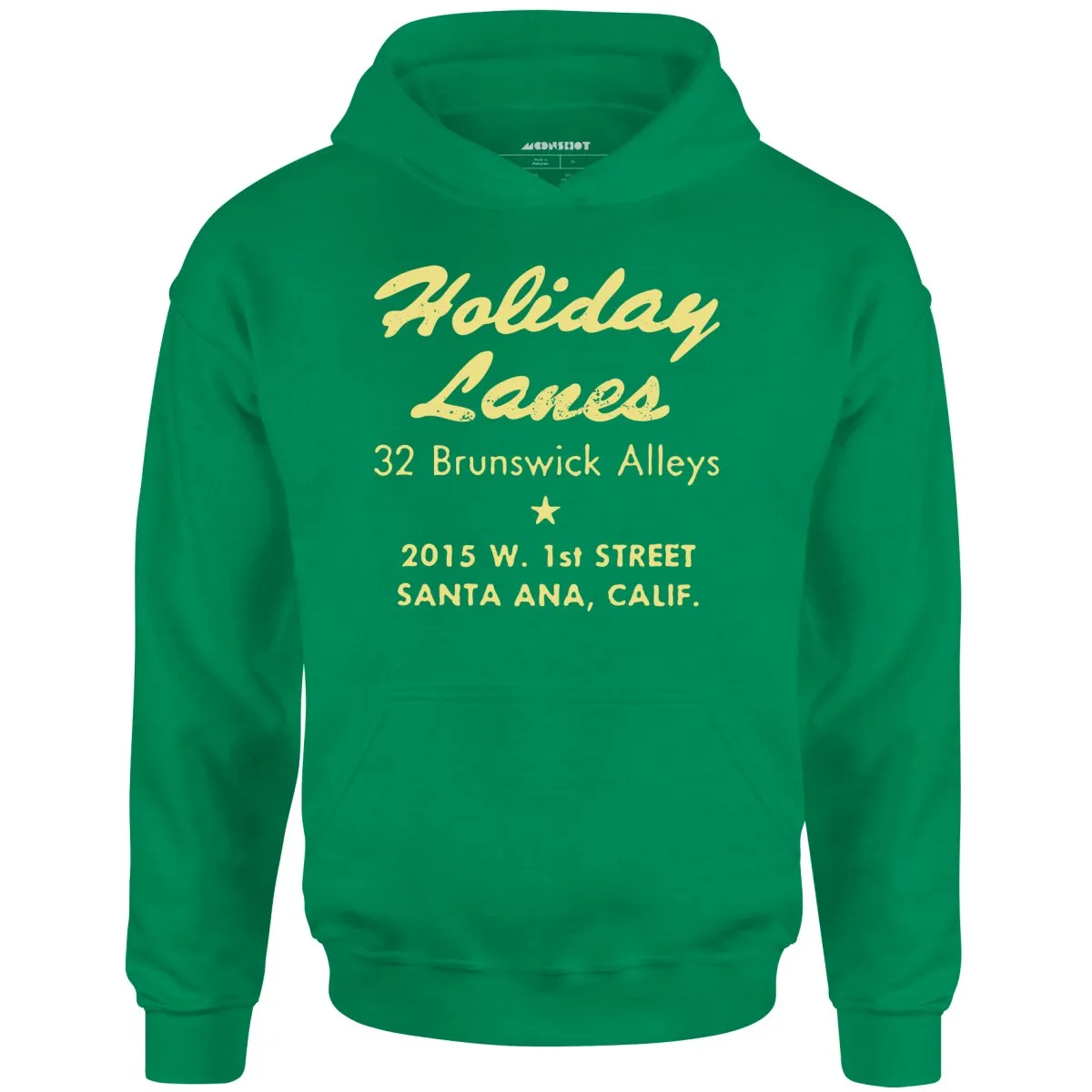 Holiday Lanes - Santa Ana, CA - Vintage Bowling Alley - Unisex Hoodie