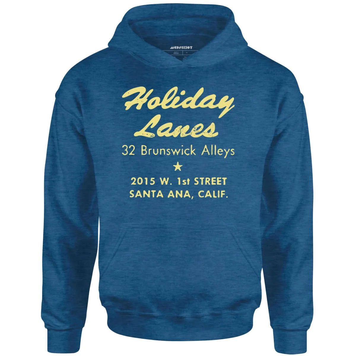 Holiday Lanes - Santa Ana, CA - Vintage Bowling Alley - Unisex Hoodie