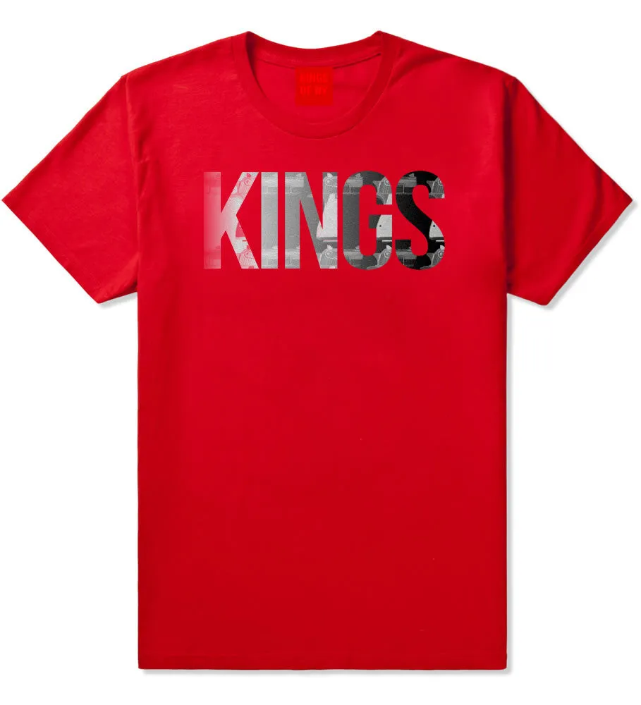 KINGS Gun Pattern Print T-Shirt