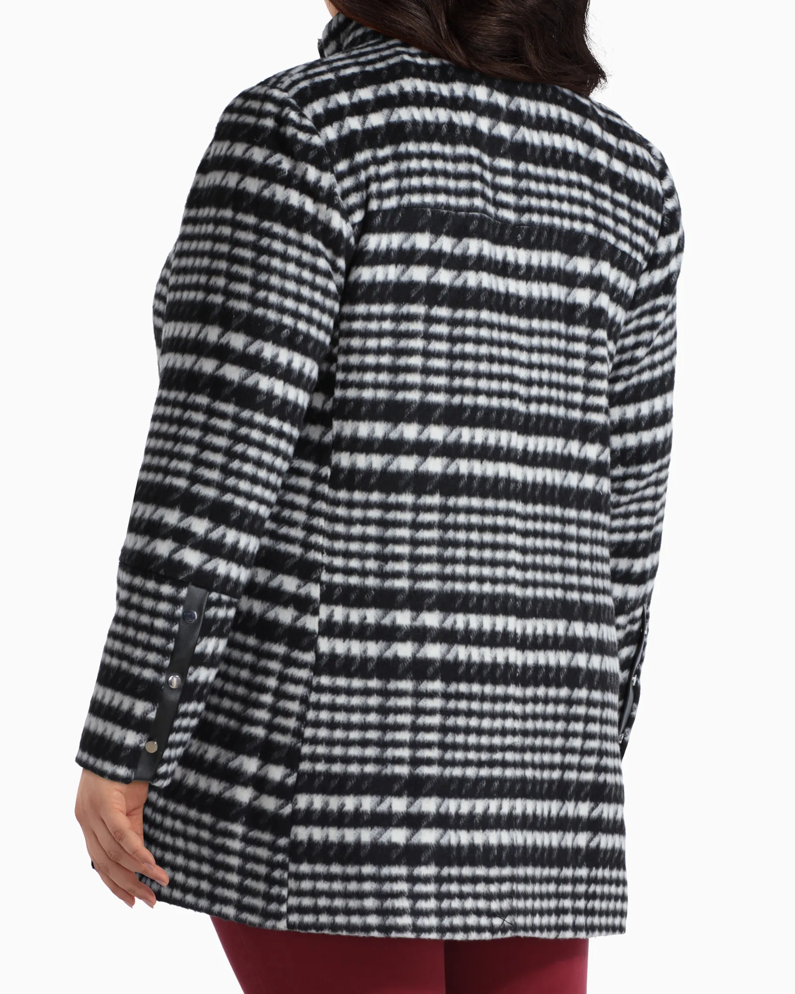 Lantana Statement Coat | Black / White