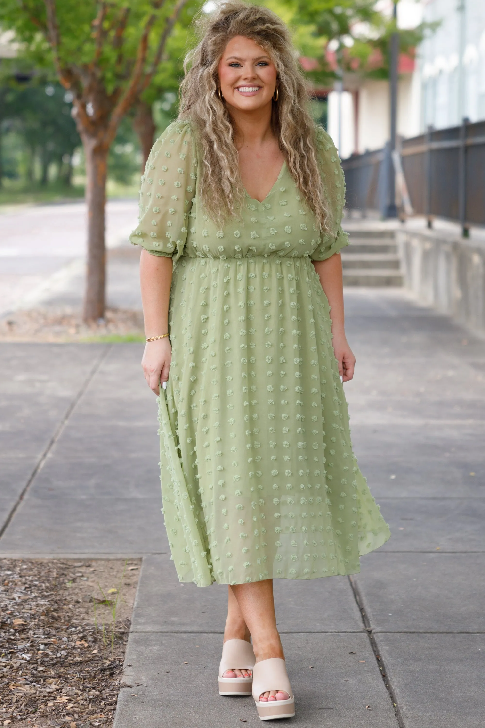 Looking Chic Dress, Green