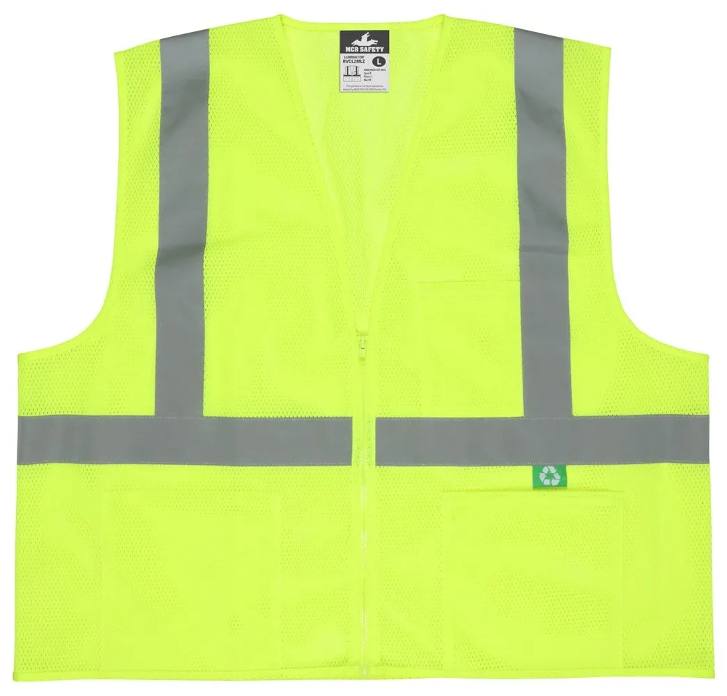 MCR “Luminator”, Class 2, Recycled Mesh Safety Vest