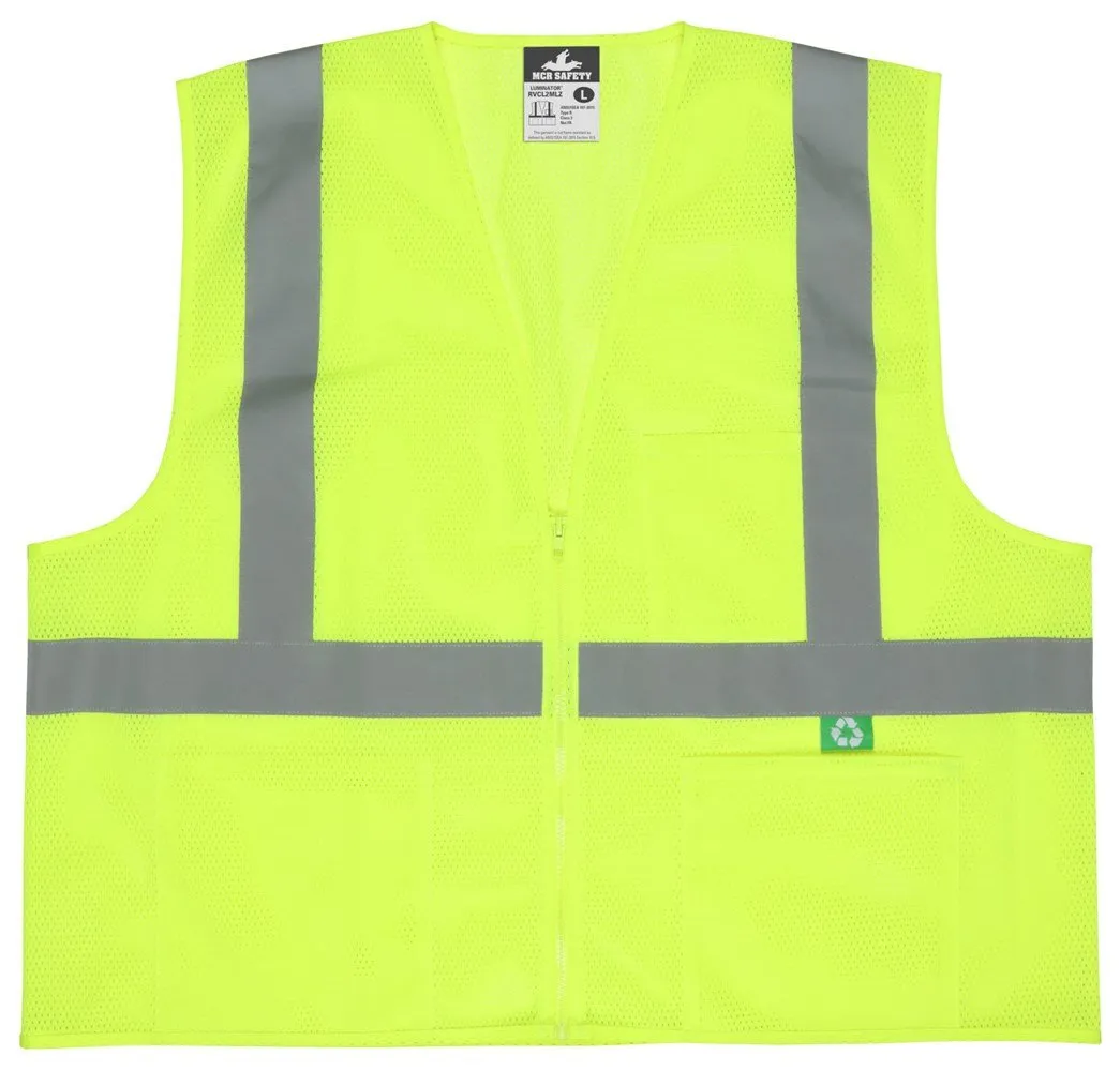 MCR “Luminator”, Class 2, Recycled Mesh Safety Vest