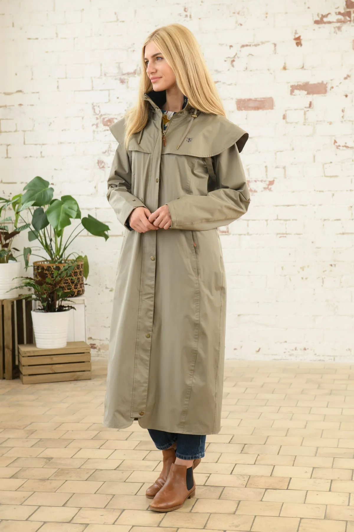 Outback Full Length Waterproof Raincoat - Fawn