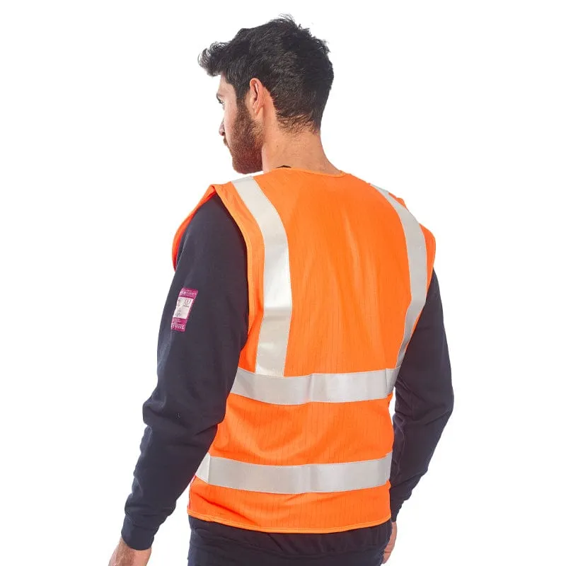 Portwest Hi-Vis Anti-Static Vest Flame Resistant FR71