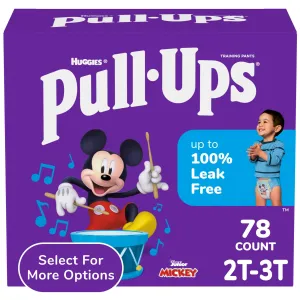 Pull-Ups Boys' Potty Training Pants, 2T-3T (16-34 lbs), 78 Count