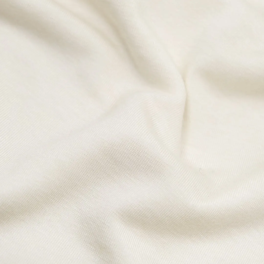 Remnant - 1.1m - Layer Up Lyocell Wool Blend Jersey - Ivory