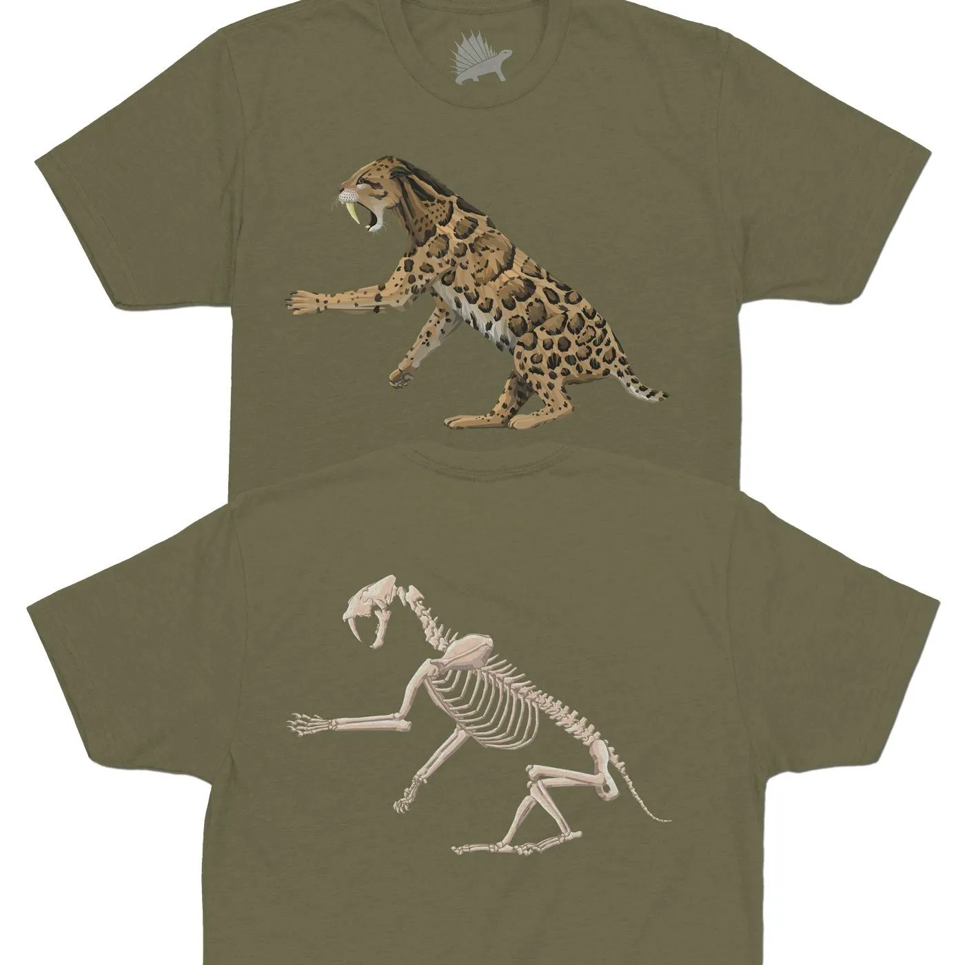 Smilodon Fossil Fusion™ Adult Saber-Toothed Cat T-Shirt