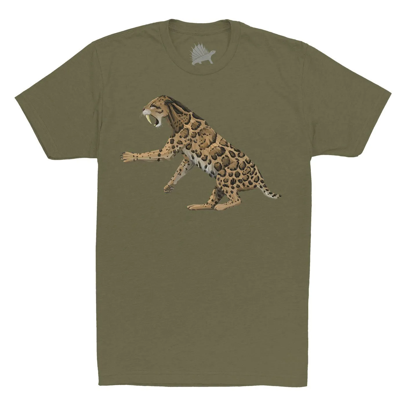 Smilodon Fossil Fusion™ Adult Saber-Toothed Cat T-Shirt