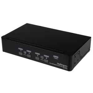 Startech.Com 4 Port Displayport Kvm Switch W/ Audio - Usb, Keyboard, Video, Mouse, Computer Switch Box For 2560X1600 Dp