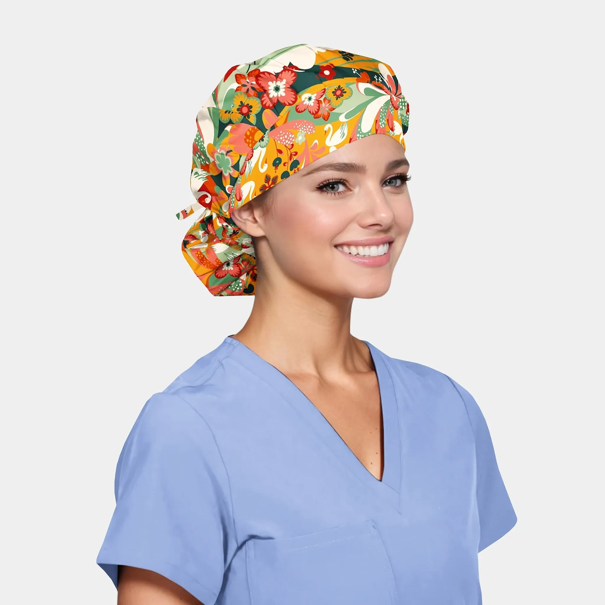 Swan Sanctuary - Poppy Surgical Scrub Cap