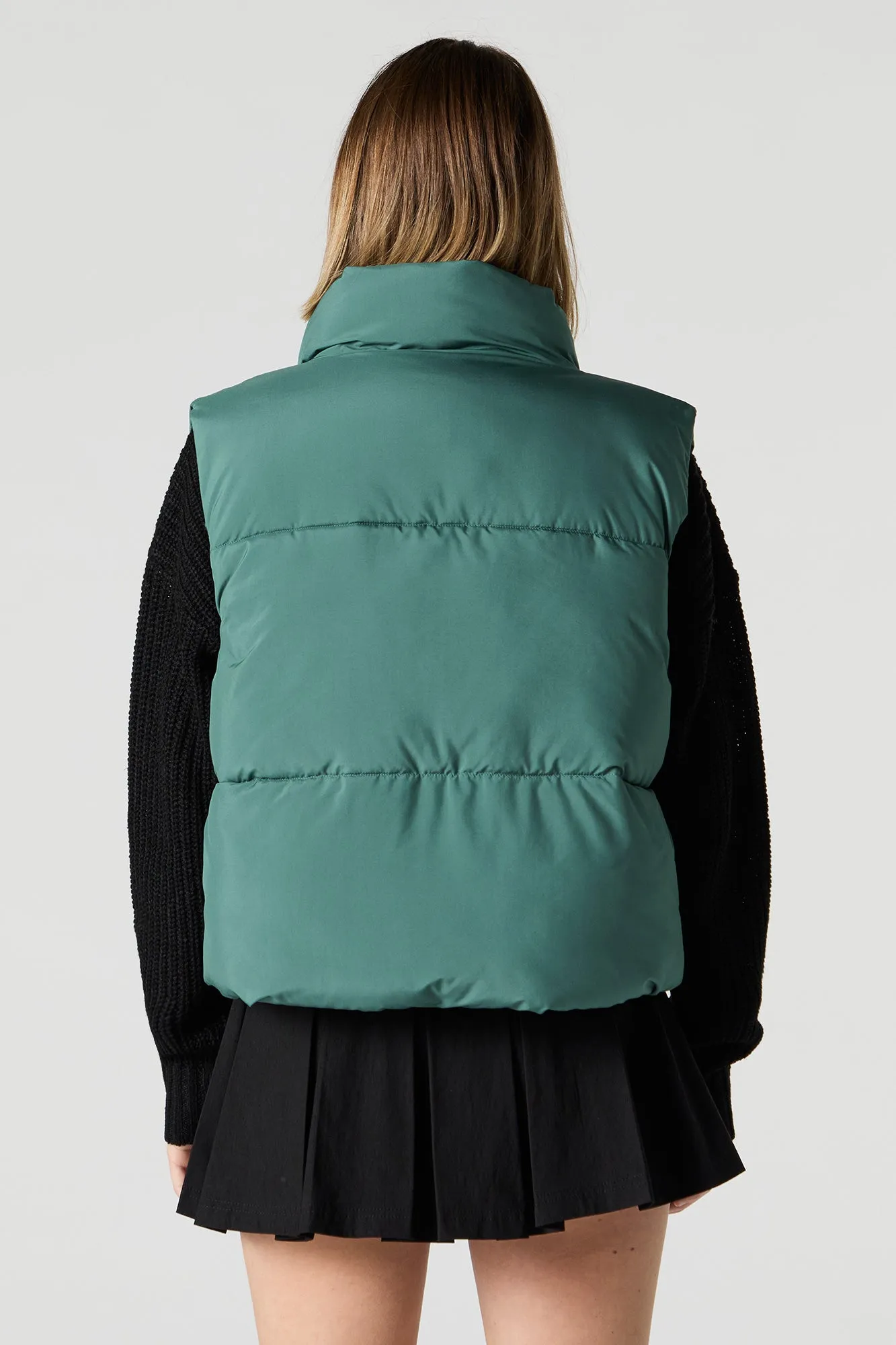 Toggle Hem Puffer Vest