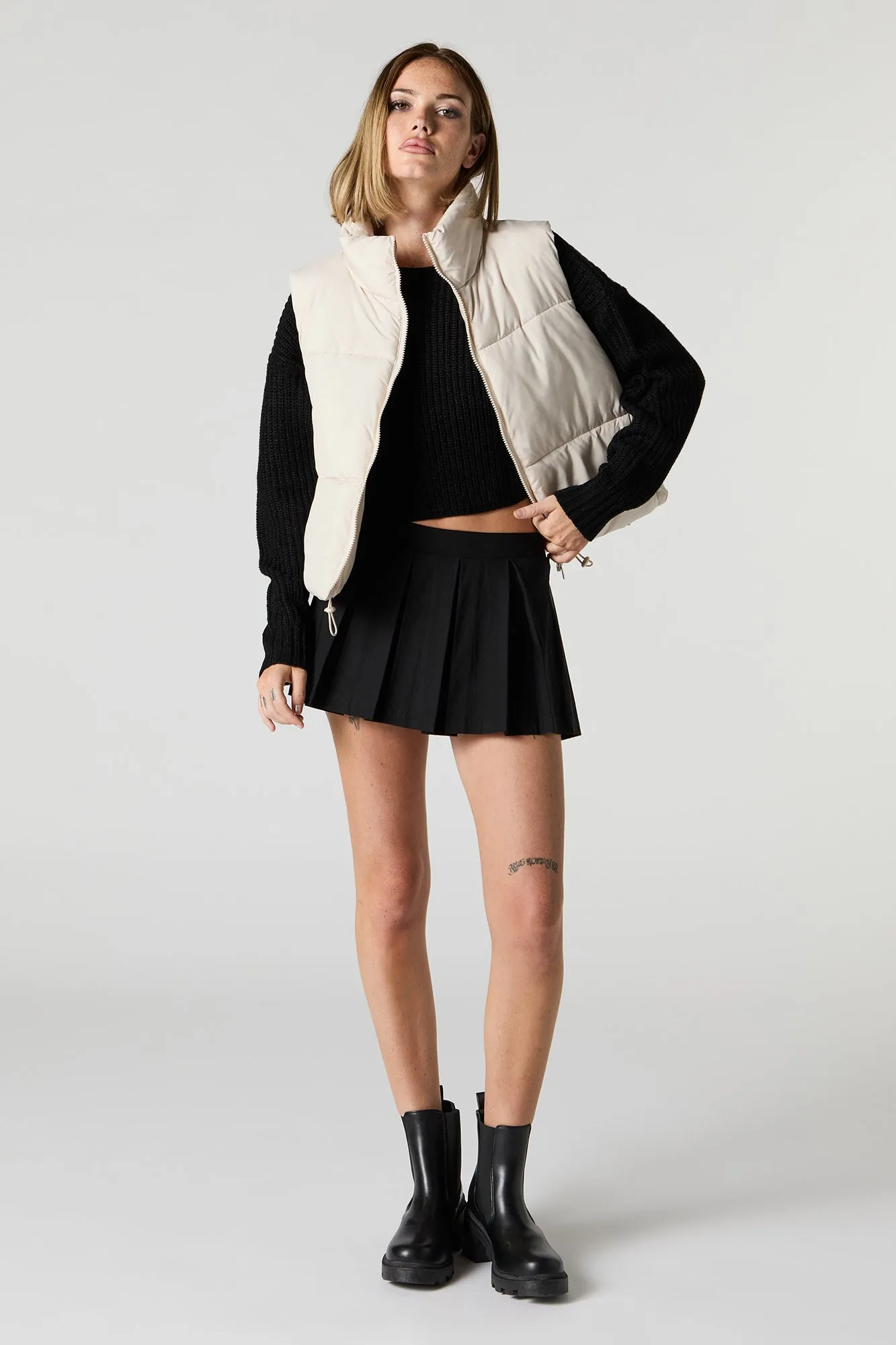 Toggle Hem Puffer Vest