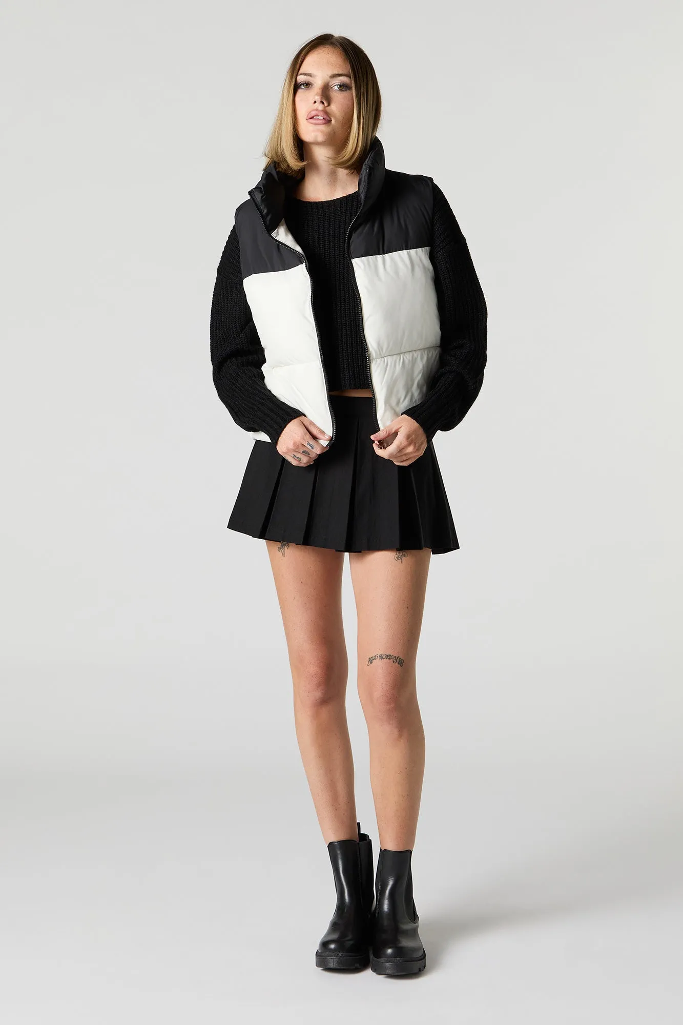 Toggle Hem Puffer Vest