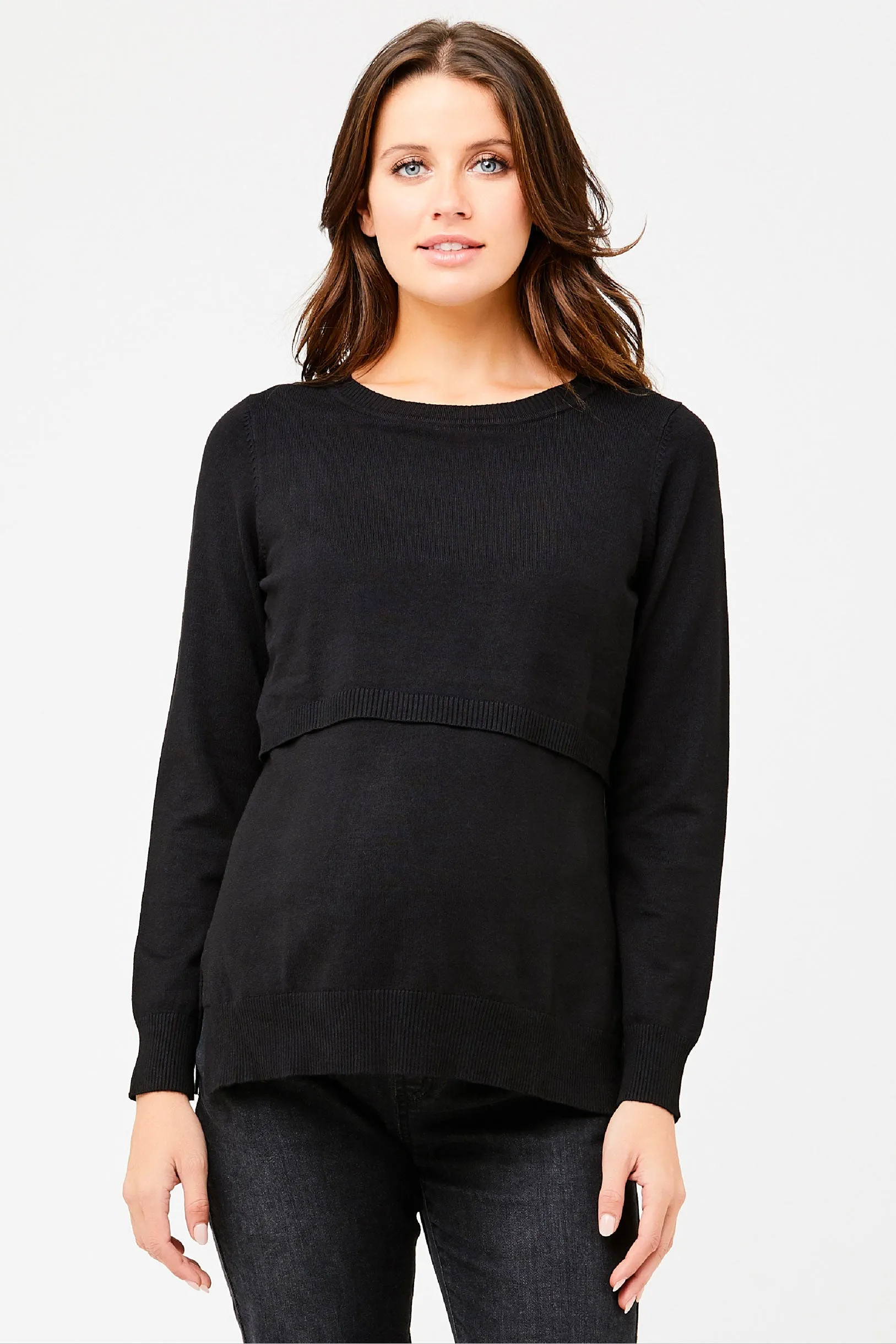 Toni Maternity & Nursing Knit Caviar by Ripe