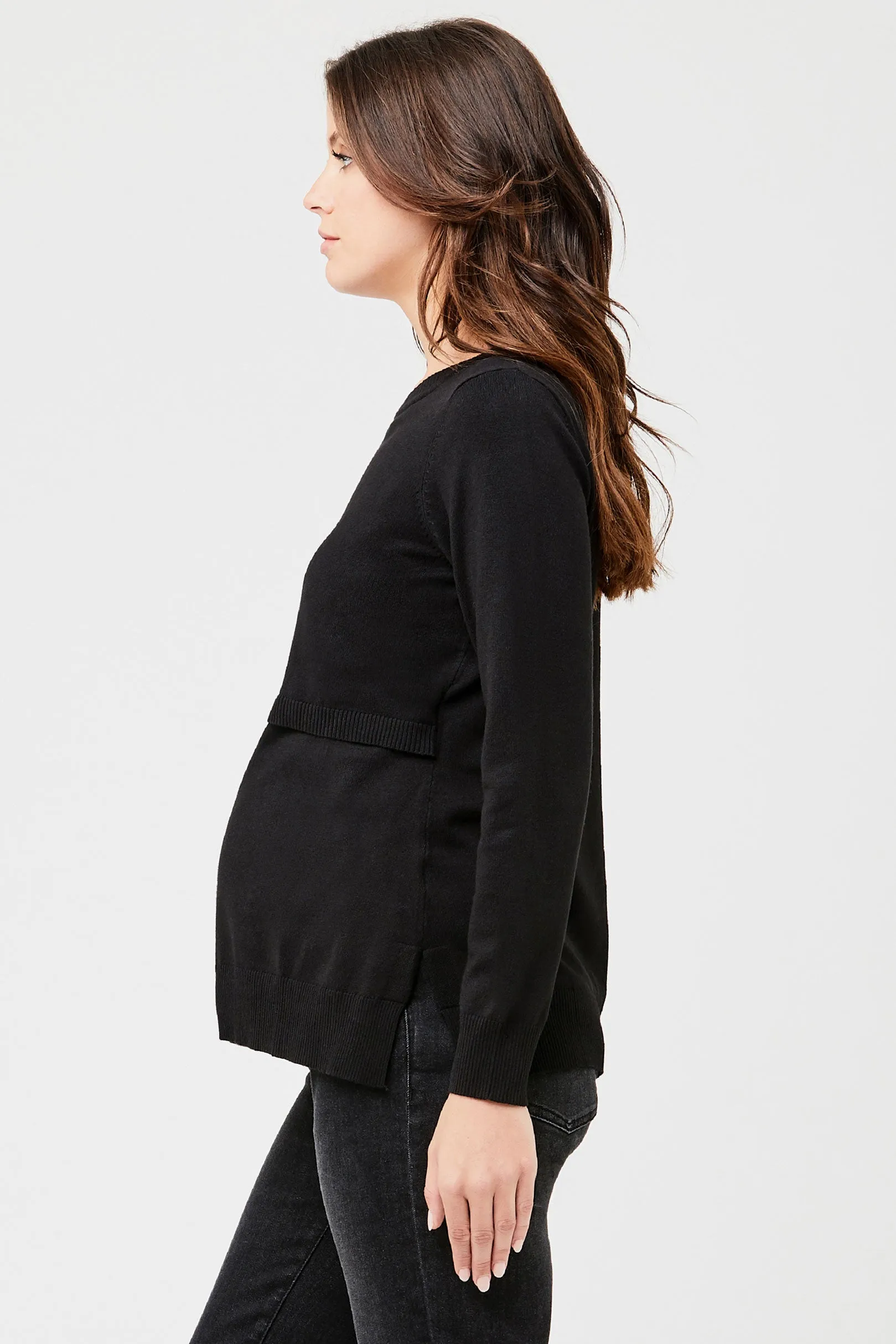 Toni Maternity & Nursing Knit Caviar by Ripe