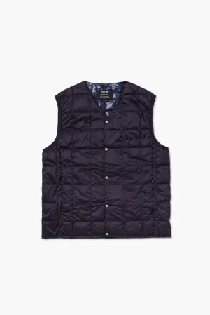 V-Neck Button Down Vest | Navy