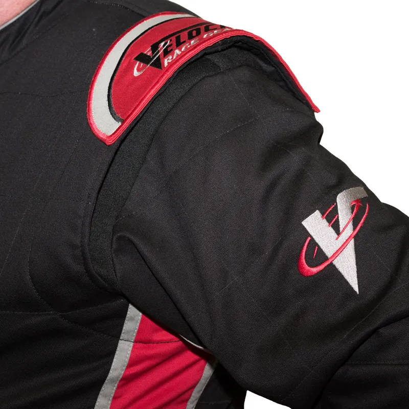 Velocity 5 Race Suit - Black/Red