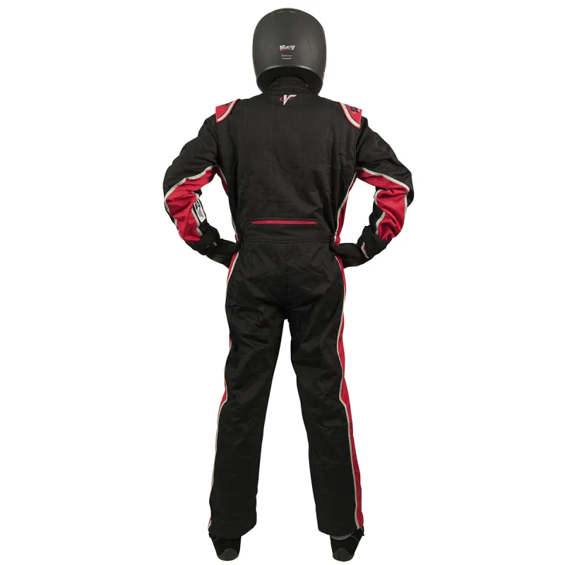 Velocity 5 Race Suit - Black/Red