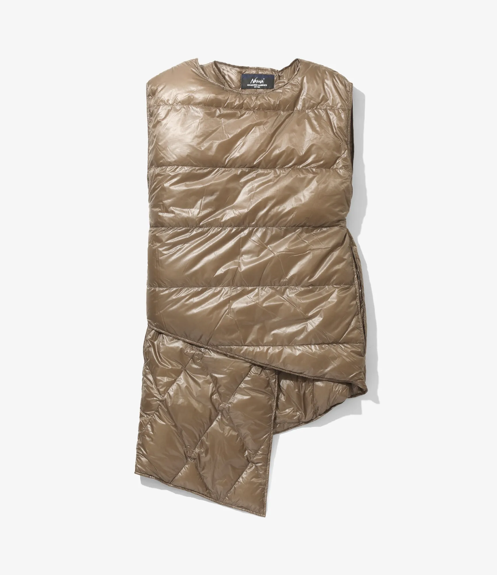 Wrap Vest – Mocha Ripstop Nylon